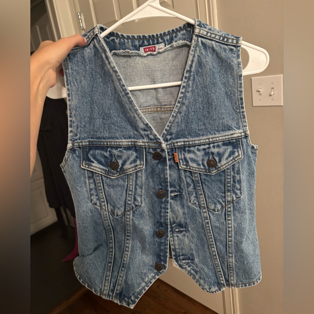 Levi's Classic Blue Denim Vest